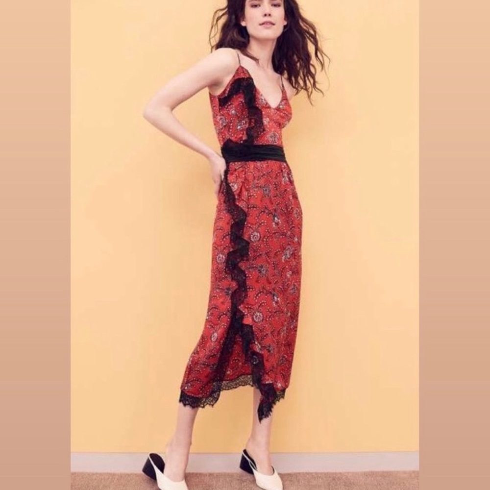 CINQ À SEPT  Petra Silk Dress